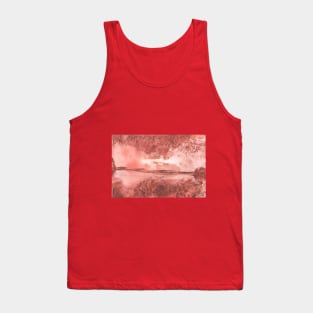 Landscape, nature. Encaustic wax art. Painting drawing Tank Top